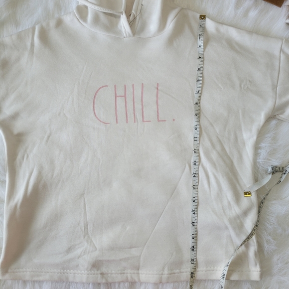 Rae Dunn 2 Piece CHILL Set Hoodie & Jogger Set S Cream/Pink Soft NWT - Picture 9 of 16
